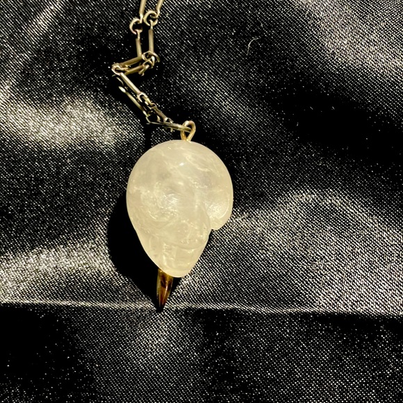 Pamela Love Jewelry - Pamela Love Crystal Skull on Sterling chain necklace